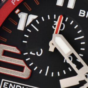 Endurance Pro 44mm OF Red Chronometer Dial Red Rubber Strap Swiss Quartz - Image 3