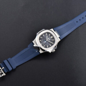 Nautilus 5726 Full Function PPF 40.5MM Blue Dial Blue Rubber Strap A324 - Image 4