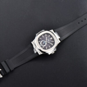 Nautilus 5726 Full Function PPF 40.5MM Gray Dial Black Rubber Strap A324 - Image 8