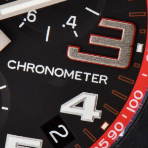 Endurance Pro 44mm OF Red Chronometer Dial Red Rubber Strap Swiss Quartz - Image 7