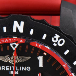 Endurance Pro 44mm OF Red Chronometer Dial Red Rubber Strap Swiss Quartz - Image 9