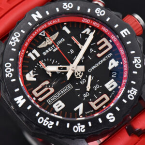 Endurance Pro 44mm OF Red Chronometer Dial Red Rubber Strap Swiss Quartz - Image 12