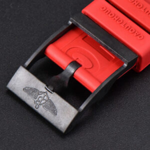 Endurance Pro 44mm OF Red Chronometer Dial Red Rubber Strap Swiss Quartz - Image 17