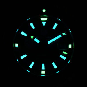 Aquaracer Calibre 5 GMT OF 43MM Green/Red Bezel Black Dial SS Bracelet Swiss SW200 - Image 32