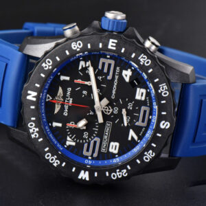 Endurance Pro 44mm OF Blue Chronometer Dial Blue Rubber Strap Swiss Quartz - Image 14