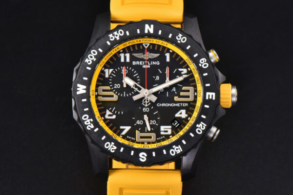 Endurance Pro 44mm OF Yellow Chronometer Dial Yellow Rubber Strap Swiss Quartz