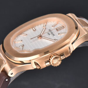 Nautilus 5711R RG PPF 40MM White Dial Brown Rubber Strap A324SC V5 - Image 24