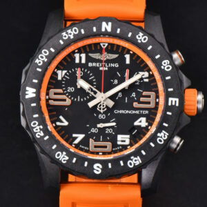 Endurance Pro 44mm OF Orange Chronometer Dial Orange Rubber Strap Swiss Quartz