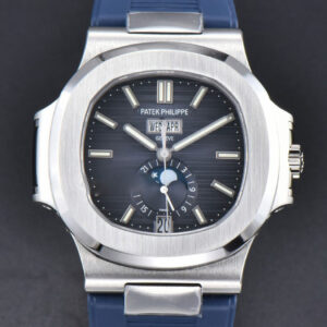 Nautilus 5726 Full Function PPF 40.5MM Blue Dial Blue Rubber Strap A324