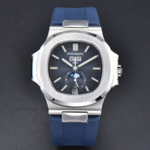 Nautilus 5726 Full Function PPF 40.5MM Blue Dial Blue Rubber Strap A324 - Image 5
