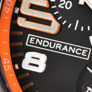 Endurance Pro 44mm OF Orange Chronometer Dial Orange Rubber Strap Swiss Quartz - Image 8