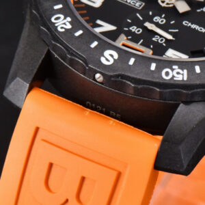 Endurance Pro 44mm OF Orange Chronometer Dial Orange Rubber Strap Swiss Quartz - Image 9