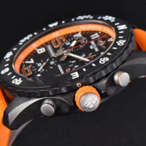 Endurance Pro 44mm OF Orange Chronometer Dial Orange Rubber Strap Swiss Quartz - Image 10