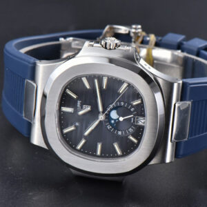 Nautilus 5726 Full Function PPF 40.5MM Blue Dial Blue Rubber Strap A324 - Image 14