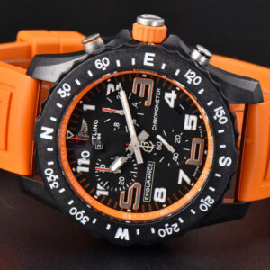 Endurance Pro 44mm OF Orange Chronometer Dial Orange Rubber Strap Swiss Quartz - Image 13