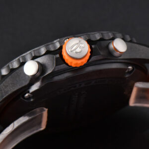 Endurance Pro 44mm OF Orange Chronometer Dial Orange Rubber Strap Swiss Quartz - Image 14
