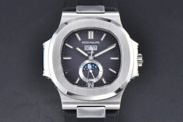 Nautilus 5726 Full Function PPF 40.5MM Gray Dial Black Rubber Strap A324