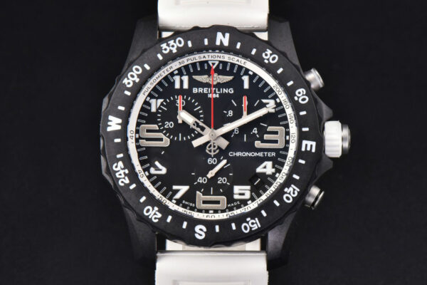 Endurance Pro 44mm OF White Chronometer Dial White Rubber Strap Swiss Quartz