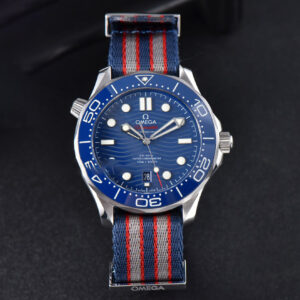 Seamaster Diver 300M VSF 42MM Blue Dial Nylon Strap A8800 - Image 9