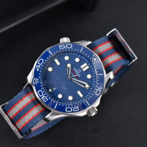 Seamaster Diver 300M VSF 42MM Blue Dial Nylon Strap A8800 - Image 10