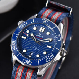 Seamaster Diver 300M VSF 42MM Blue Dial Nylon Strap A8800 - Image 11