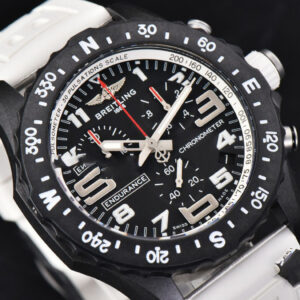 Endurance Pro 44mm OF White Chronometer Dial White Rubber Strap Swiss Quartz - Image 11