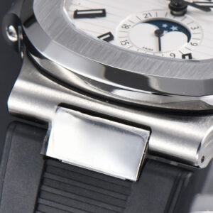 Nautilus 5726 Full Function PPF 40.5MM White Dial Black Rubber Strap A324 - Image 23