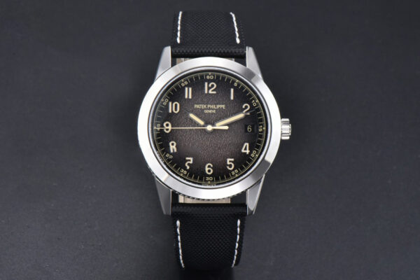 Calatrava 5226G PPF 40mm Gray Dial Nylon Strap MY9015 Mod