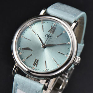 Portofino Automatic 34mm IW357416 Real Diamond Ice Blue Dial Blue Leather Strap SW - Image 17