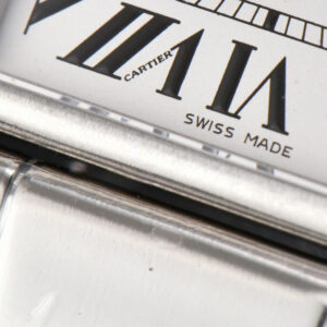 Tank Must Large 33.7mmx25.5mm K11F Diamond White Dial SS Bracelet Ronda Quartz - Image 20