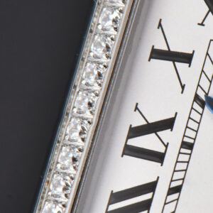 Tank Must Large 33.7mmx25.5mm K11F Diamond White Dial SS Bracelet Ronda Quartz - Image 21