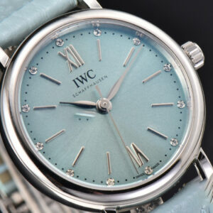 Portofino Automatic 34mm IW357416 Real Diamond Ice Blue Dial Blue Leather Strap SW - Image 23