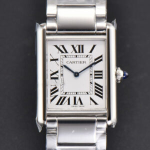 Tank Must Large 33.7mmx25.5mm K11F White Dial SS Bracelet Ronda Quartz - Image 2