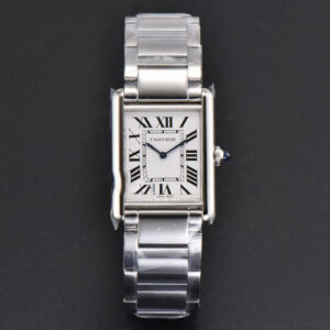 Tank Must Large 33.7mmx25.5mm K11F White Dial SS Bracelet Ronda Quartz - Image 18