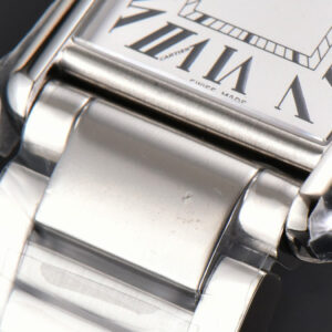 Tank Must Large 33.7mmx25.5mm K11F White Dial SS Bracelet Ronda Quartz - Image 23