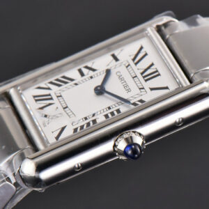 Tank Must Large 33.7mmx25.5mm K11F White Dial SS Bracelet Ronda Quartz - Image 24