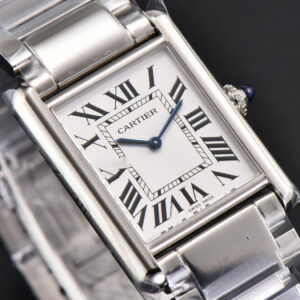 Tank Must Large 33.7mmx25.5mm K11F White Dial SS Bracelet Ronda Quartz - Image 25