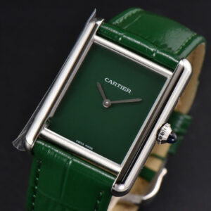 Tank Must Large 33.7×25.5mm K11F Green Dial Green Leather Strap Quartz - Image 12