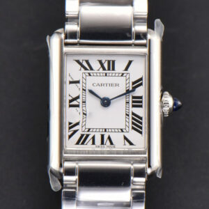 Tank Must Small 29.5mmx22mm K11F White Dial SS Bracelet Ronda Quartz