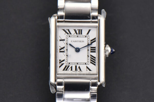 Tank Must Small 29.5mmx22mm K11F White Dial SS Bracelet Ronda Quartz