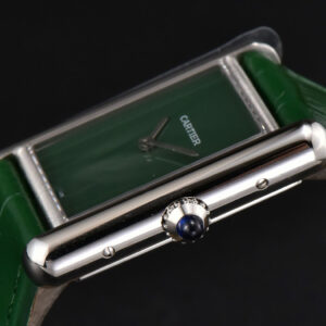 Tank Must Large 33.7×25.5mm K11F Green Dial Green Leather Strap Quartz - Image 16