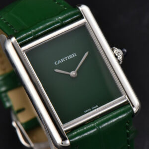 Tank Must Large 33.7×25.5mm K11F Green Dial Green Leather Strap Quartz - Image 17