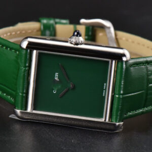 Tank Must Large 33.7×25.5mm K11F Green Dial Green Leather Strap Quartz - Image 18