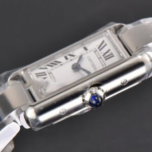 Tank Must Small 29.5mmx22mm K11F White Dial SS Bracelet Ronda Quartz - Image 25