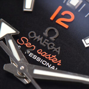 Planet Ocean 600m 42mm VSF Black Dial Orange Bezel SS Bracelet A8500 - Image 2