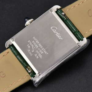 Tank Must Large 33.7×25.5mm K11F Green Dial Green Leather Strap Quartz - Image 26