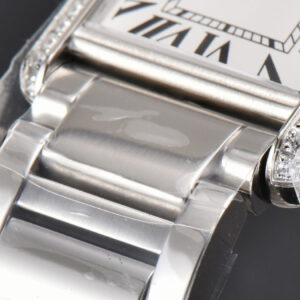 Tank Must Small 29.5mmx22mm K11F Diamond White Dial SS Bracelet Ronda Quartz - Image 24