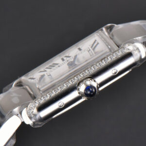 Tank Must Small 29.5mmx22mm K11F Diamond White Dial SS Bracelet Ronda Quartz - Image 25