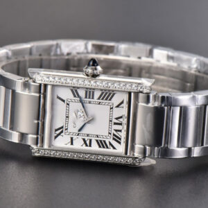Tank Must Small 29.5mmx22mm K11F Diamond White Dial SS Bracelet Ronda Quartz - Image 27