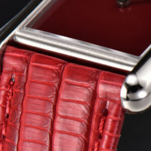 Tank Must Large 33.7×25.5mm K11F Red Dial Red Corc Texture Leather Strap Quartz - Image 15